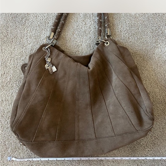 Zara Handbags - Vintage real suede with yellow interior.